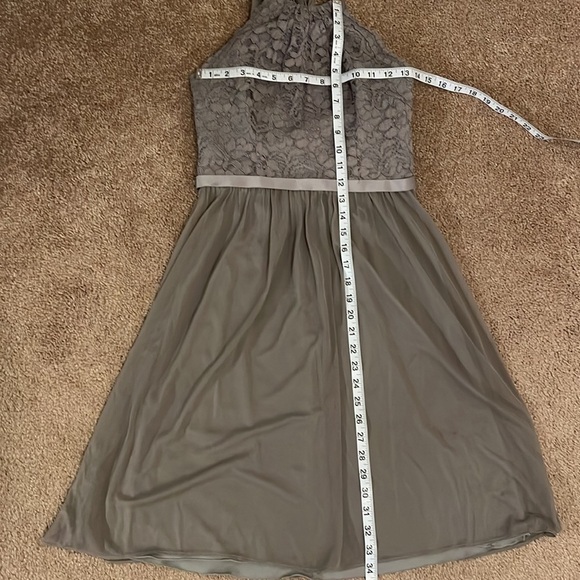 David’s Bridal Gray Bridesmaids Dress Size 2 - Picture 6 of 9